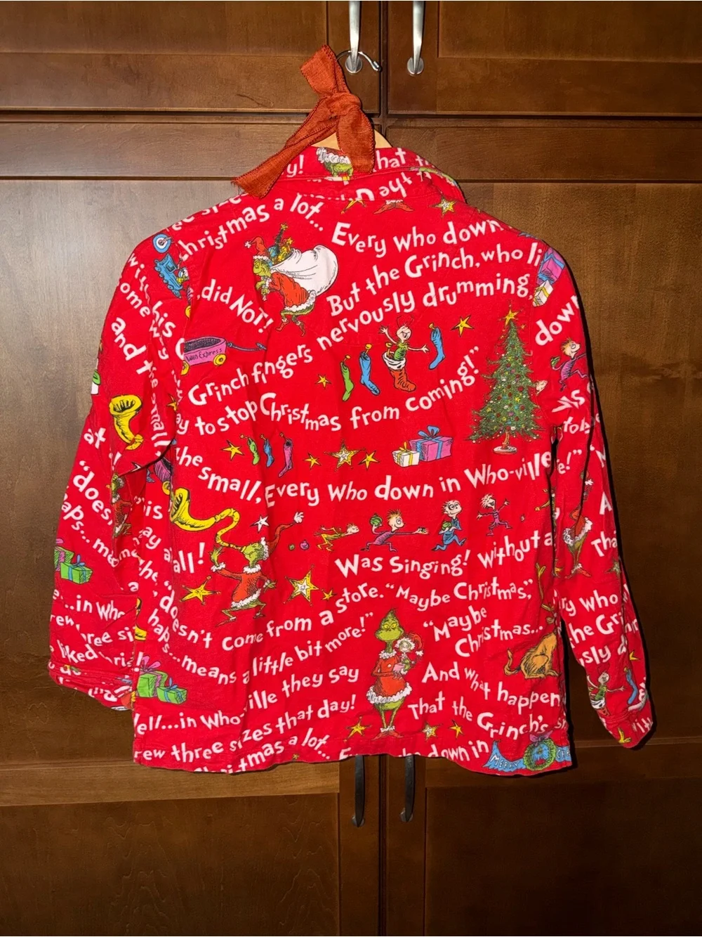 Pottery Barn Teen Red Kids' Holiday Character Pajama Top